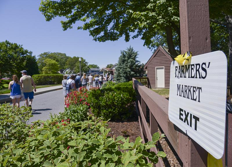 The exit is next to the line to enter in case you forgot something.